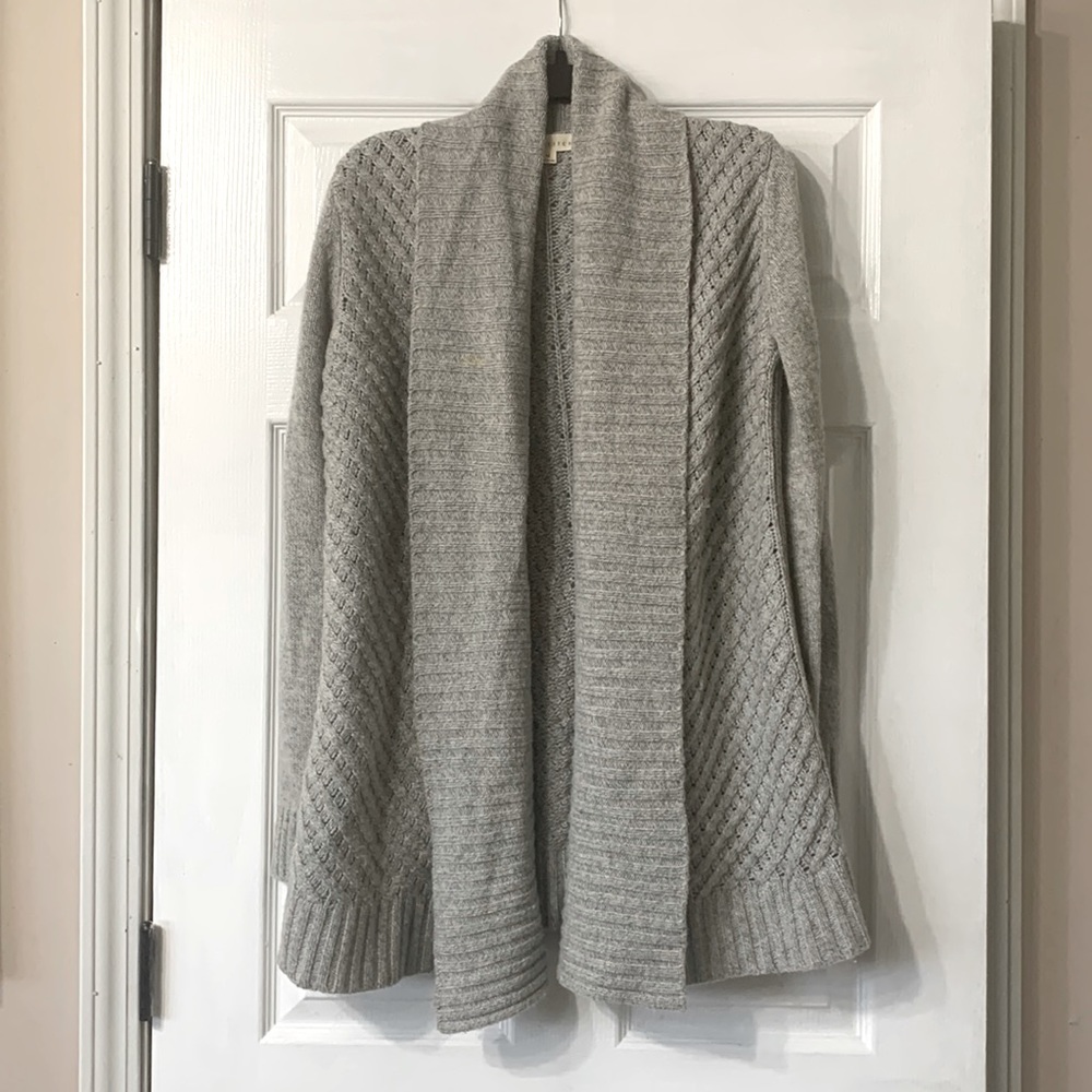 Lovestitch Cardigan Sweater Grey Medium